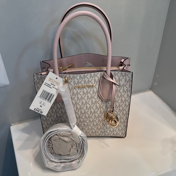 Michael Kors Pink and Cream Satchel - Picture 4 of 5